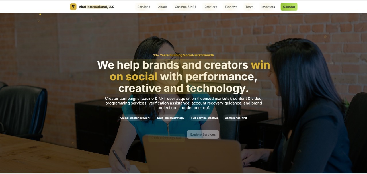 Viral International, LLC — Social-first growth agency